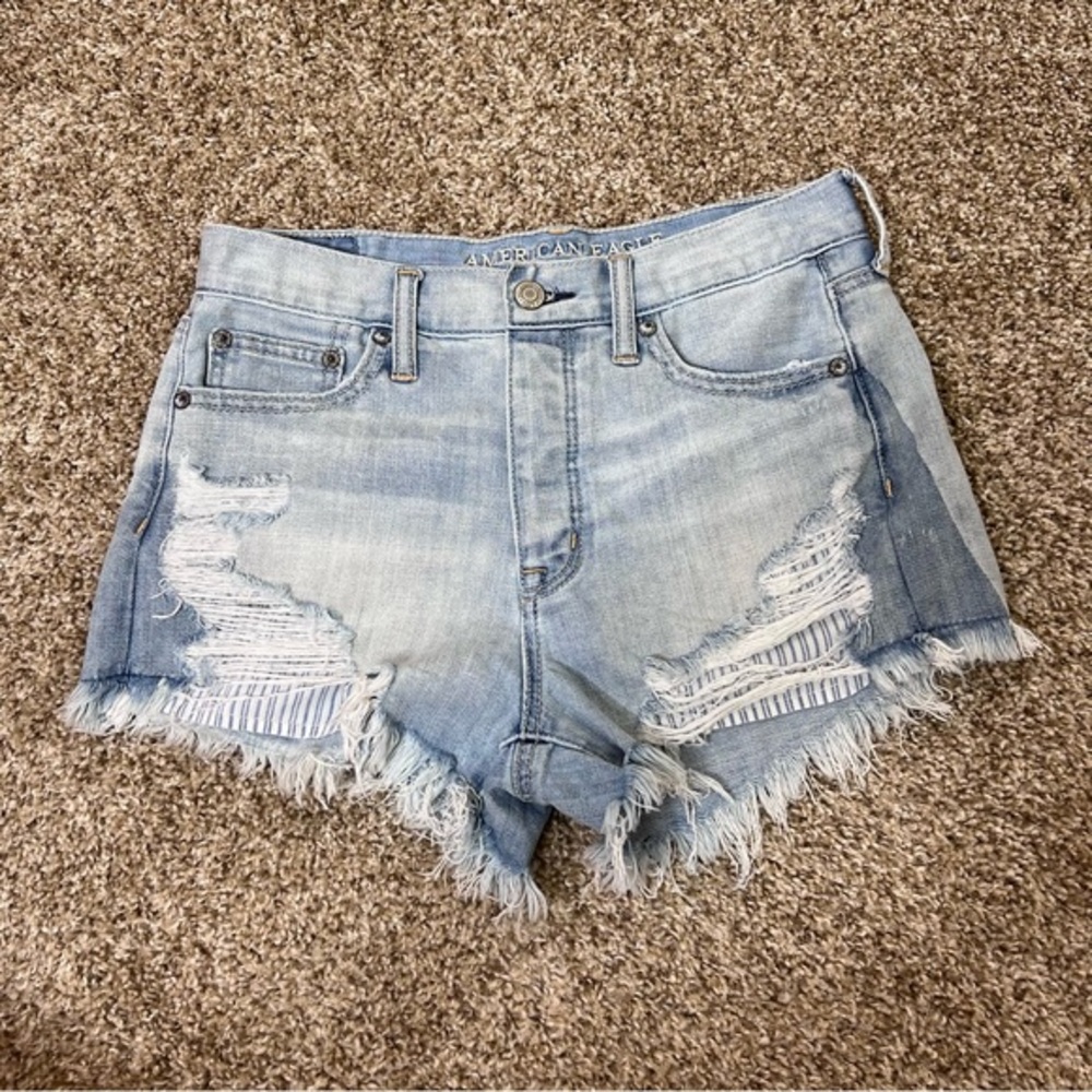Vintage High Rise Festival Distressed Short size 2